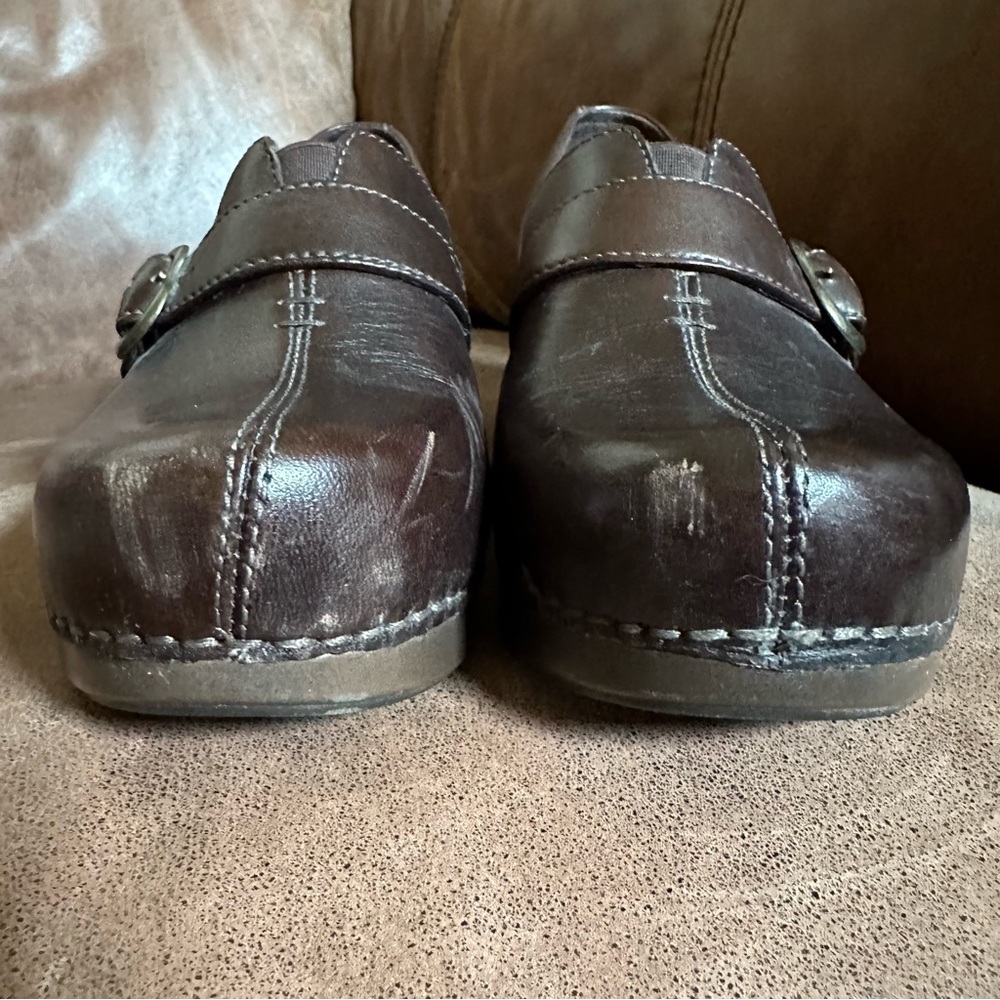Dansko Tamara Dark Brown Slip On Clog with Buckle Women EU Size 37/US Size 6 - Picture 6 of 12